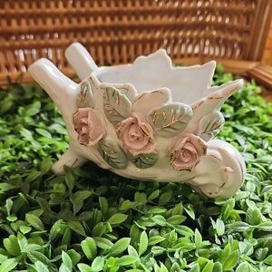 Vintage Floral Coquette Wheelbarrow